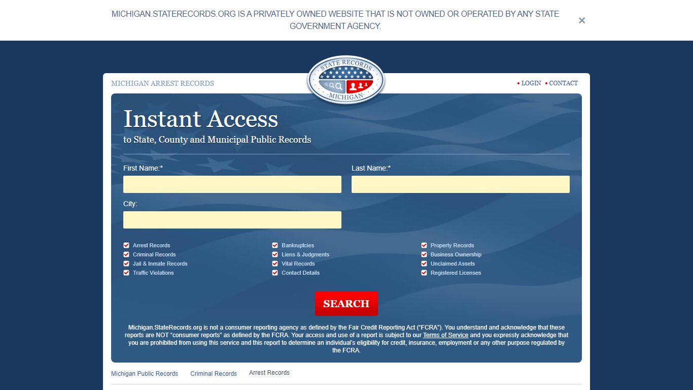 Michigan Arrest Records Online | StateRecords.org